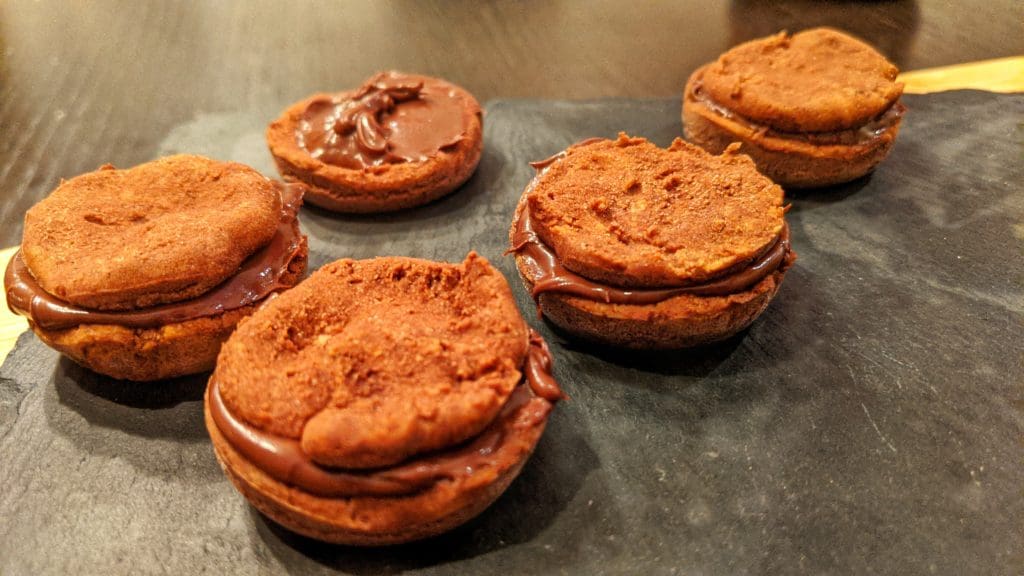 Ricetta fit per dei nutella biscuit senza grassi, senza glutine, senza zucchero